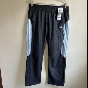 Adidas Womens Size M Varsity Wind Pants Phantom Athletic 31x31 Straight leg NEW
